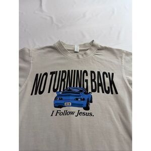 Lane Seven No Turning Back I Follow Jesus T-Shirt Size Small